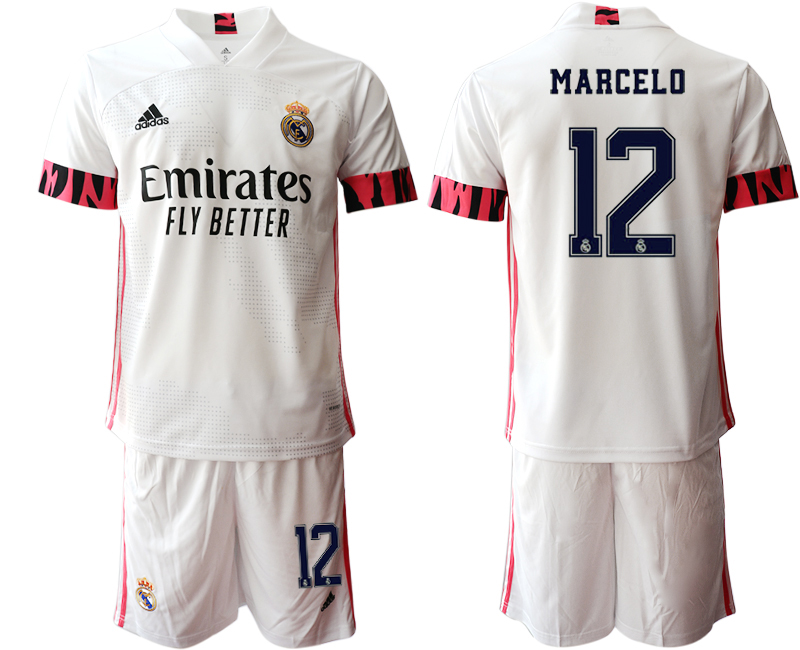 Men 2020-2021 club Real Madrid home #12 white Soccer Jerseys1